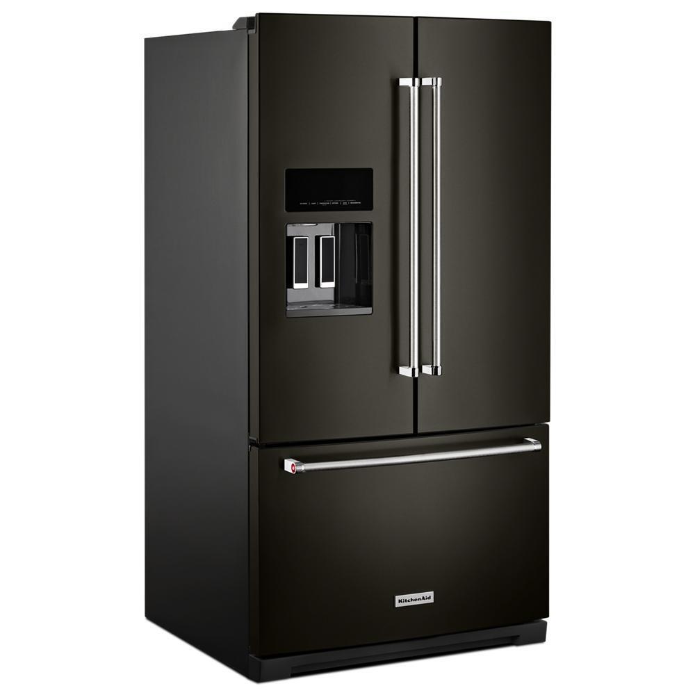 26.8 cu. ft. 36-Inch Width Standard Depth French Door Refrigerator with Exterior Ice and Water and PrintShield™ Finish