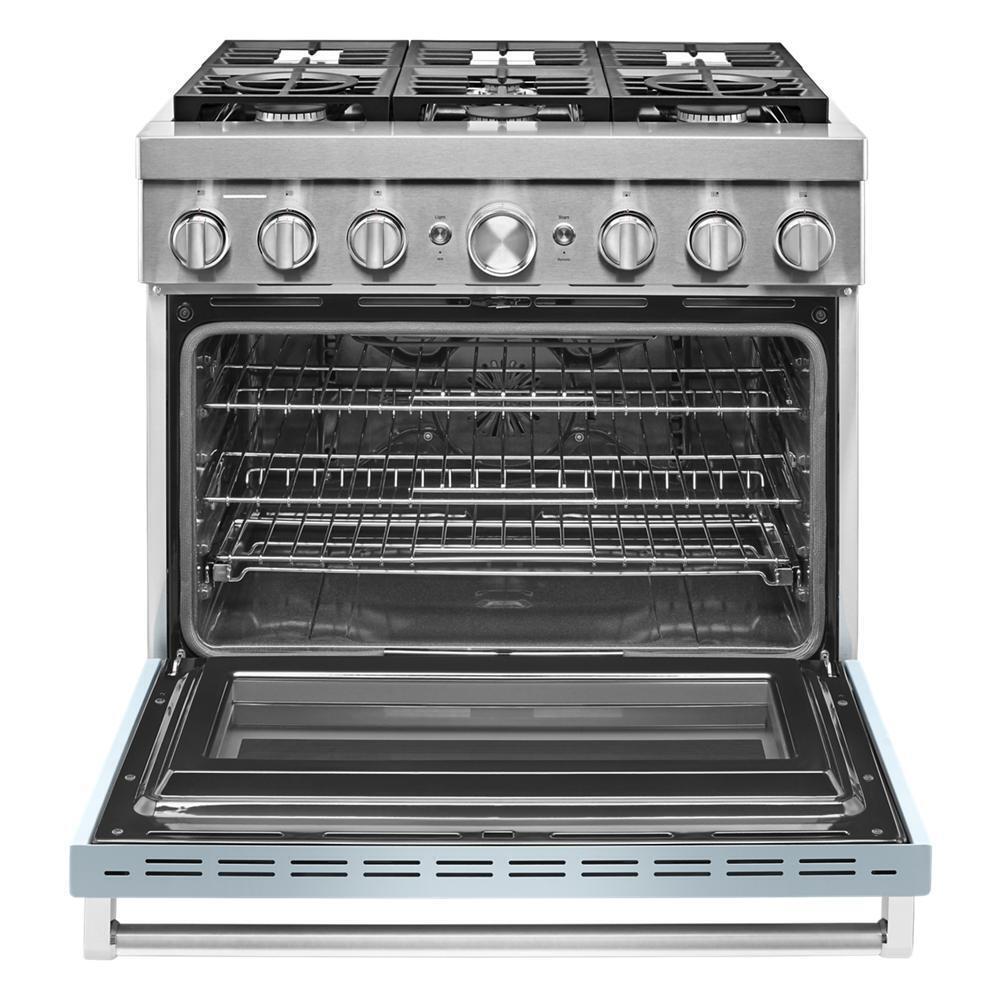 KitchenAid® 36'' Smart Commercial-Style Dual Fuel Range with 6 Burners