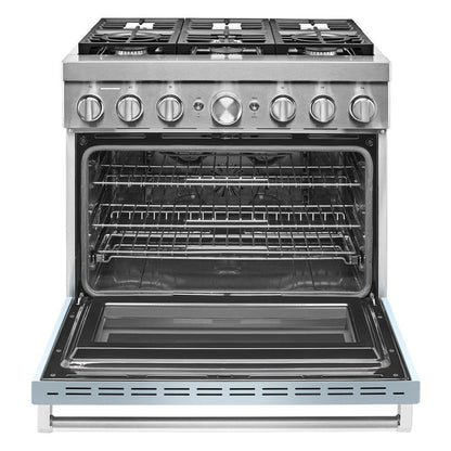 KFDC506JMB KitchenAid® 36'' Smart Commercial-Style Dual Fuel Range with 6 Burners