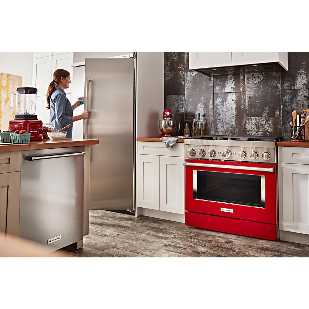 KitchenAid® 36'' Smart Commercial-Style Dual Fuel Range with 6 Burners