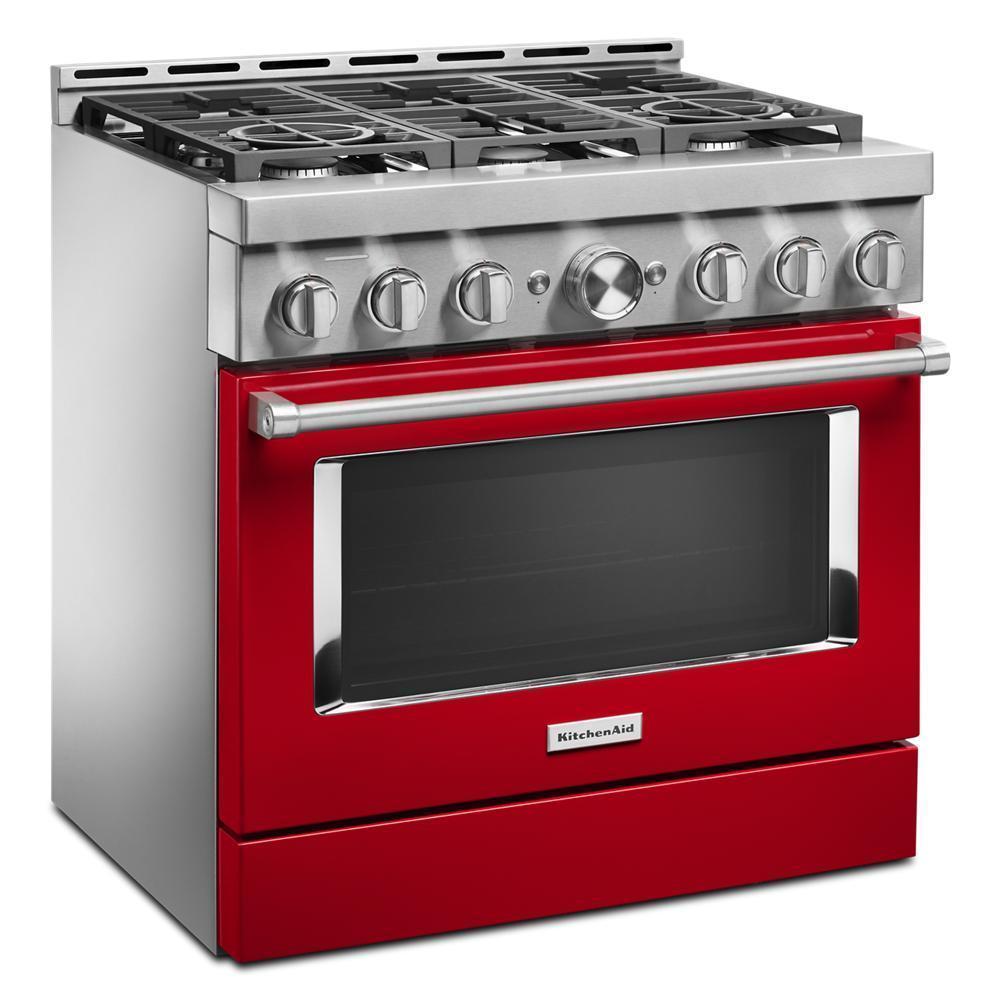 KFGC506JPA KitchenAid® 36'' Smart Commercial-Style Gas Range with 6 Burners