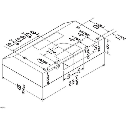 BCSEK130WW Broan® 30-Inch Convertible Under-Cabinet Range Hood, ENERGY STAR®, 300 Max Blower CFM, White