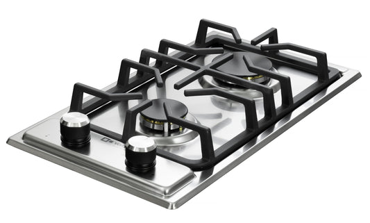 VDGCT212FSS Verona 12" Designer Gas Cooktop - Brass Burners - SS