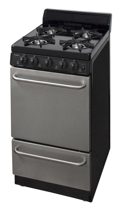 Premier SAK600BP 20 in. Freestanding Gas Range in Stainless Steel