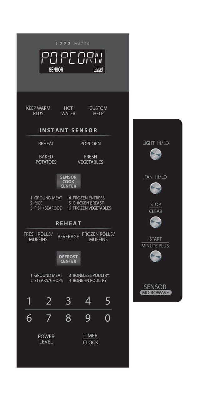 Sharp R1514TY 1.5 cu. ft. 1000W Sharp Stainless Steel Over-the-Range Carousel Microwave Oven