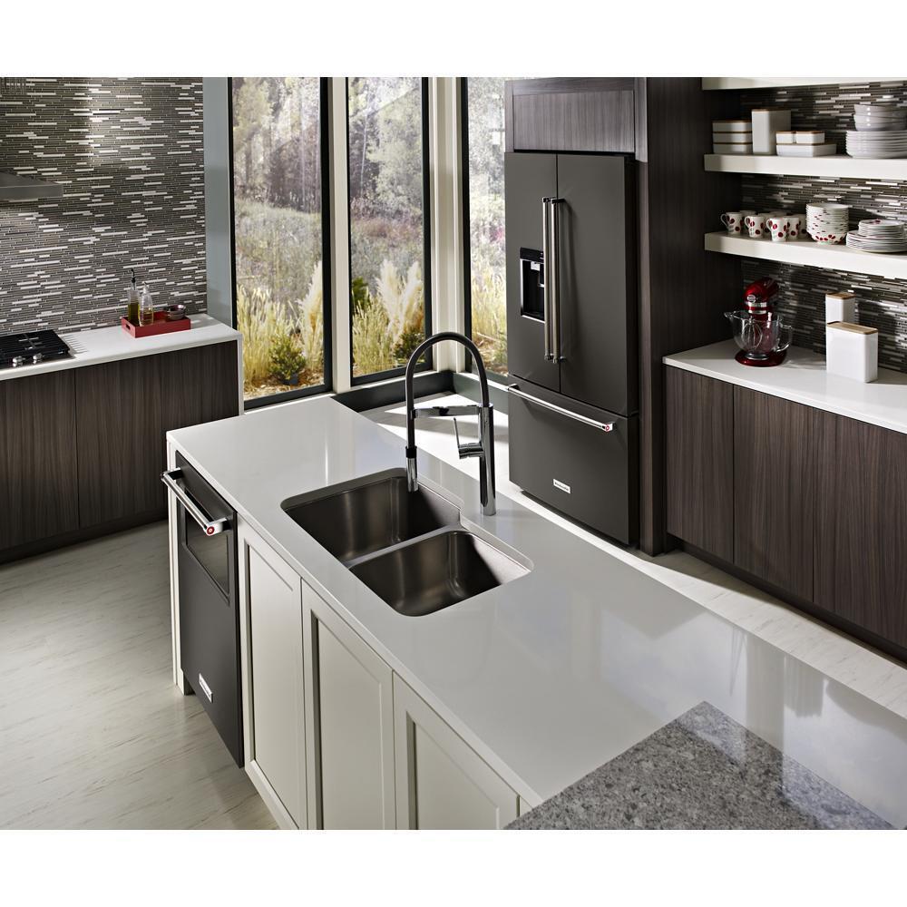 Kitchenaid KRFC704FBS 23.8 cu. ft. 36" Counter-Depth French Door Platinum Interior Refrigerator with PrintShield™ Finish