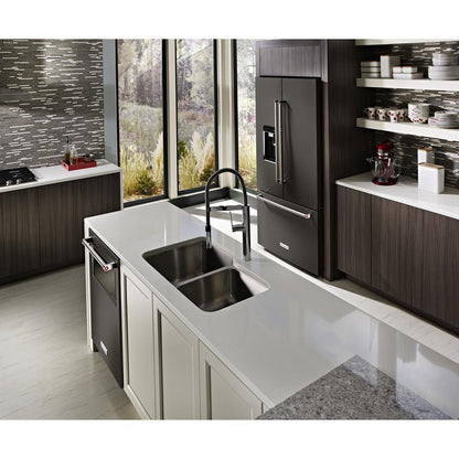 Kitchenaid KRFC704FBS 23.8 cu. ft. 36" Counter-Depth French Door Platinum Interior Refrigerator with PrintShield™ Finish