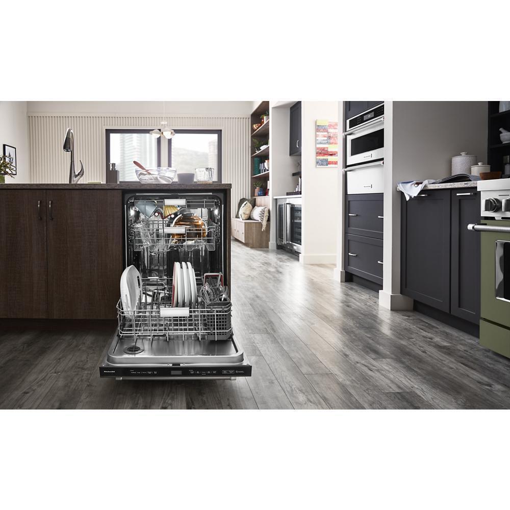 Kitchenaid KDTM804KBS 360(degree) Max Jets™ Third Rack Dishwasher with Stainless Steel Third Rack Wash Jets, 44 dBA