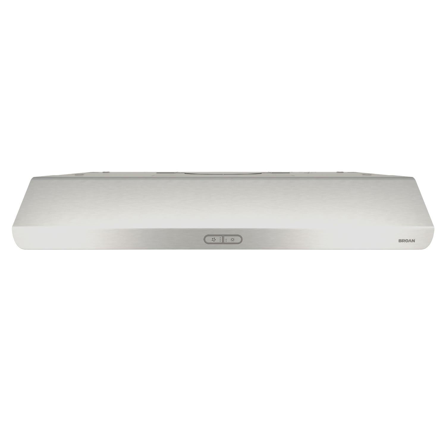 Broan® Sahale 30-Inch Convertible Under-Cabinet Range Hood, ENERGY STAR®, 375 Max Blower CFM, Stainless Steel