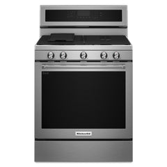 Kitchenaid 30-Inch 5-Burner Gas Convection Range