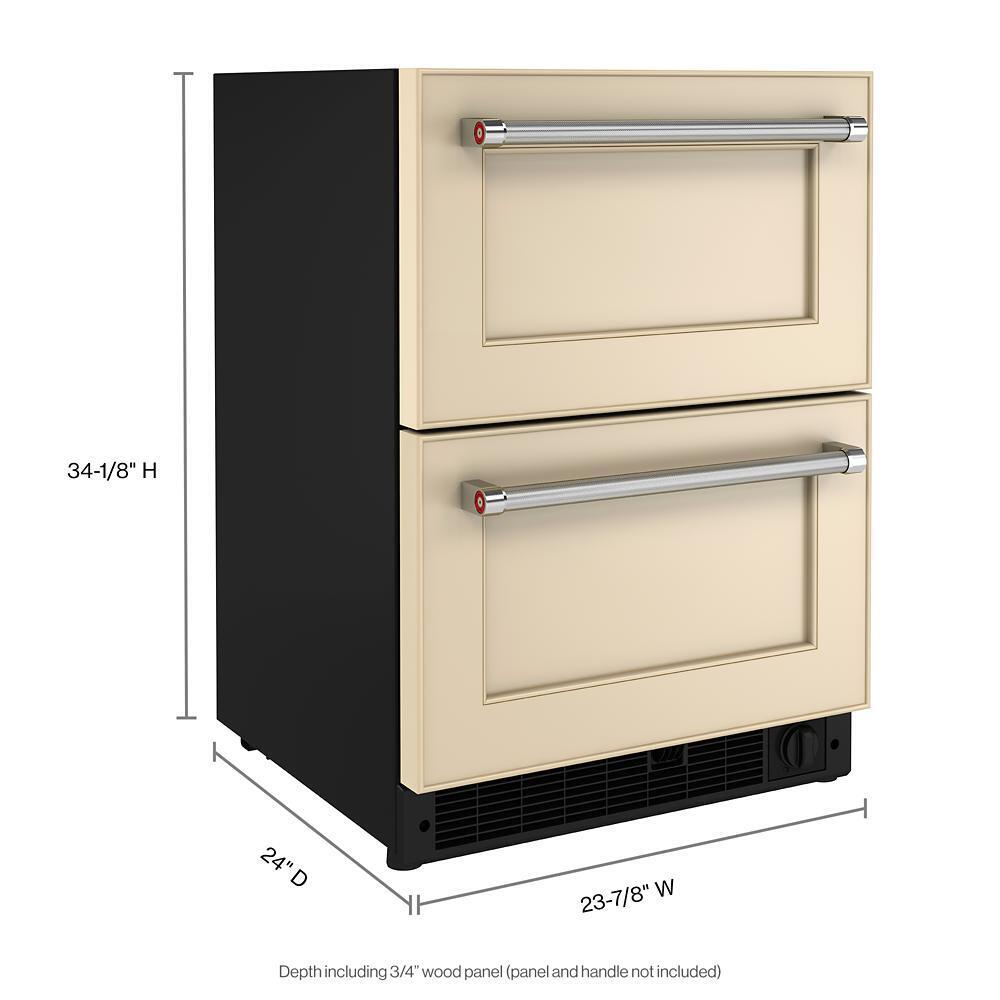 Kitchenaid 24" Panel-Ready Undercounter Double-Drawer Refrigerator/Freezer