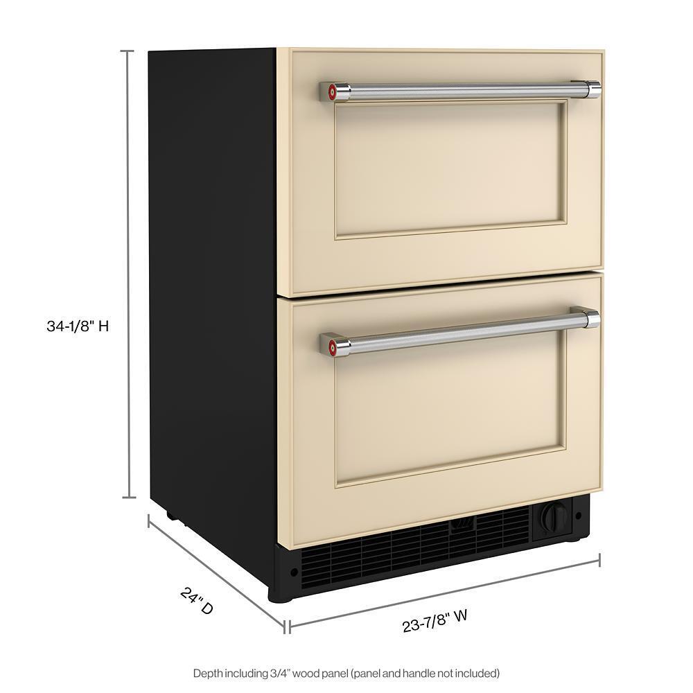 Kitchenaid KUDF204KPA 24" Panel-Ready Undercounter Double-Drawer Refrigerator/Freezer