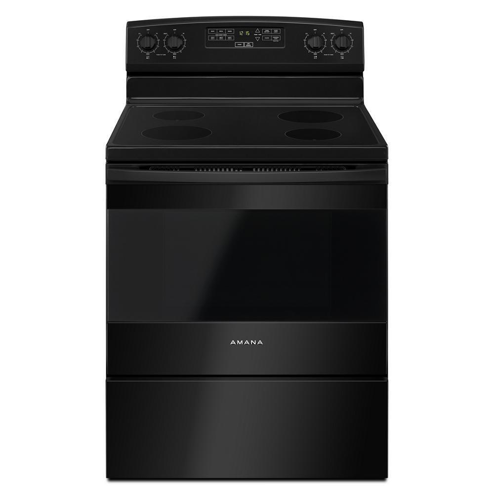 Amana AER6303MFB 30-inch Amana® Electric Range with Extra-Large Oven Window