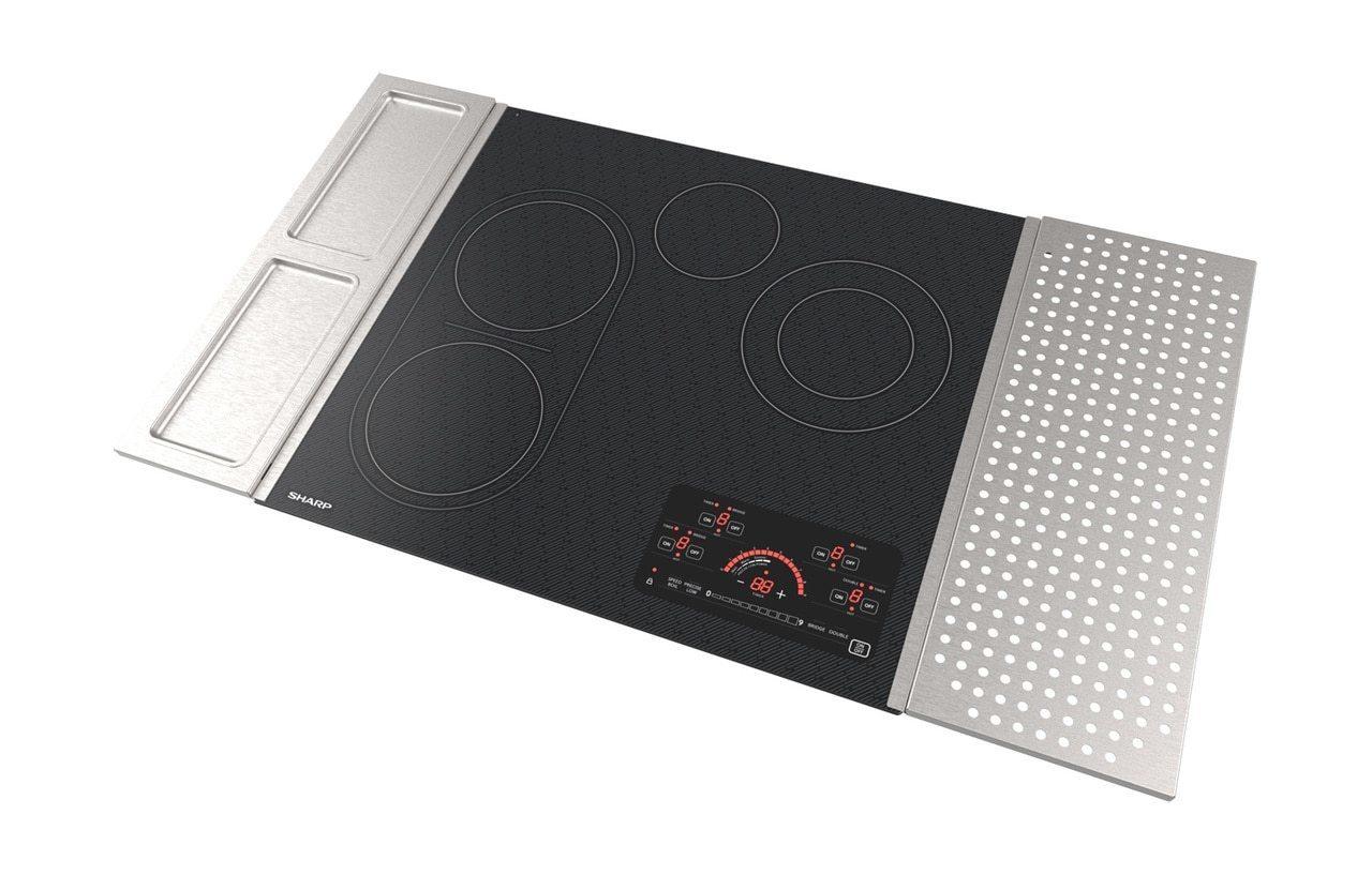 Sharp 24 in. Drop-In Radiant Cooktop with Side Accessories
