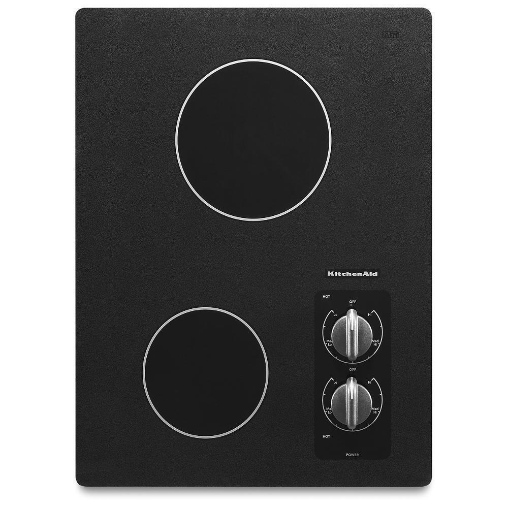 Kitchenaid KECC056RBL 15" Electric Cooktop with 2 Radiant Elements