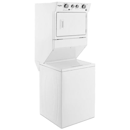 Whirlpool WGT4027HW 3.5 cu.ft Gas Stacked Laundry Center 9 Wash cycles and AutoDry™