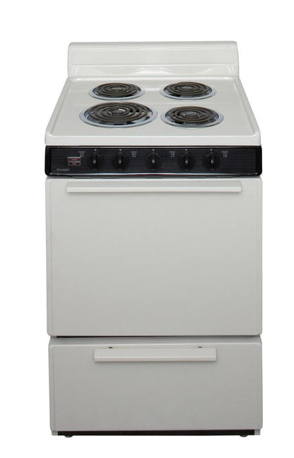 Premier ECK100TP0 24 in. Freestanding Electric Range in Biscuit
