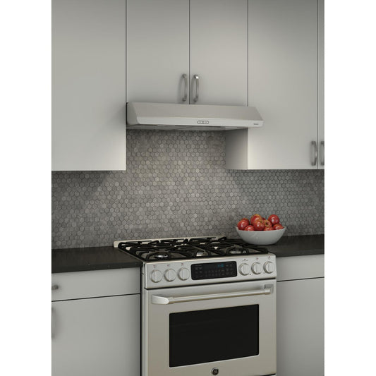 Broan® Sahale 30-Inch Convertible Under-Cabinet Range Hood, ENERGY STAR®, 375 Max Blower CFM, Stainless Steel