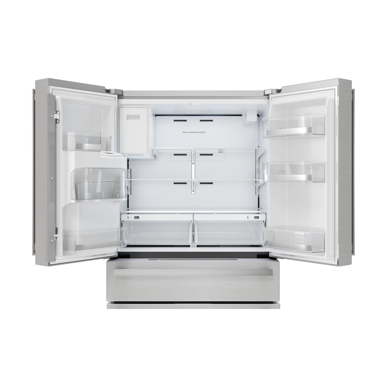 Sharp French 4-Door Counter-Depth Refrigerator with Water Dispenser