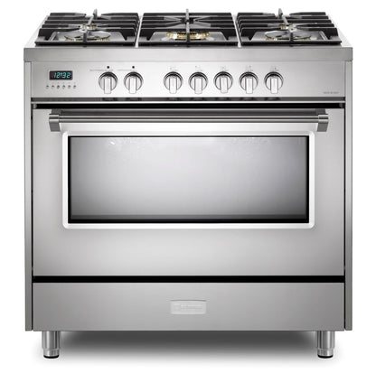 Verona VDFSGE365SS Designer 36" Dual Fuel Single Oven - Stainless Steel