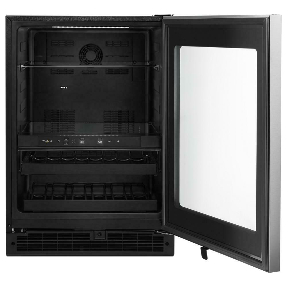 Whirlpool WUB35X24HZ 24-inch Wide Undercounter Beverage Center with Towel Bar Handle- 5.2 cu. ft.