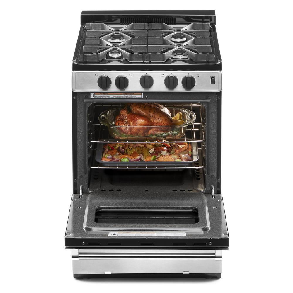 Whirlpool WFG500M4HS 24-inch Freestanding Gas Range with Sealed Burners