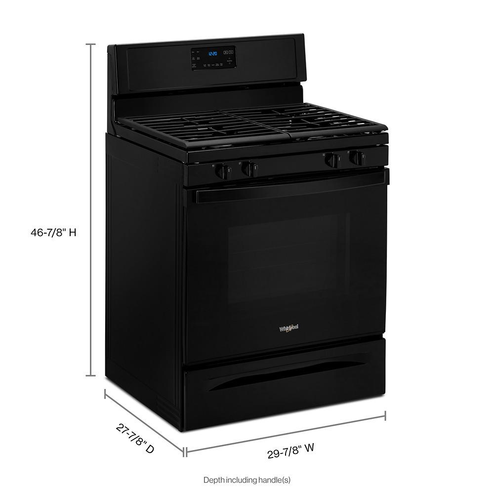 5.0 cu. ft. Whirlpool® gas range with SpeedHeat™ burner