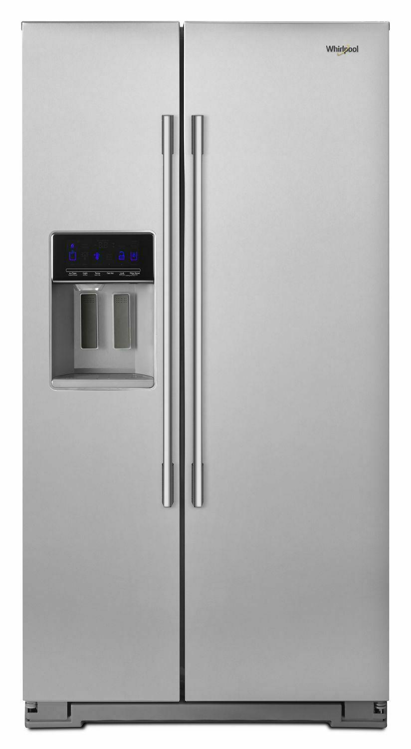 Whirlpool WRSA71CIHZ 36-inch Wide Contemporary Handle Counter Depth Side-by-Side Refrigerator - 21 cu. ft.