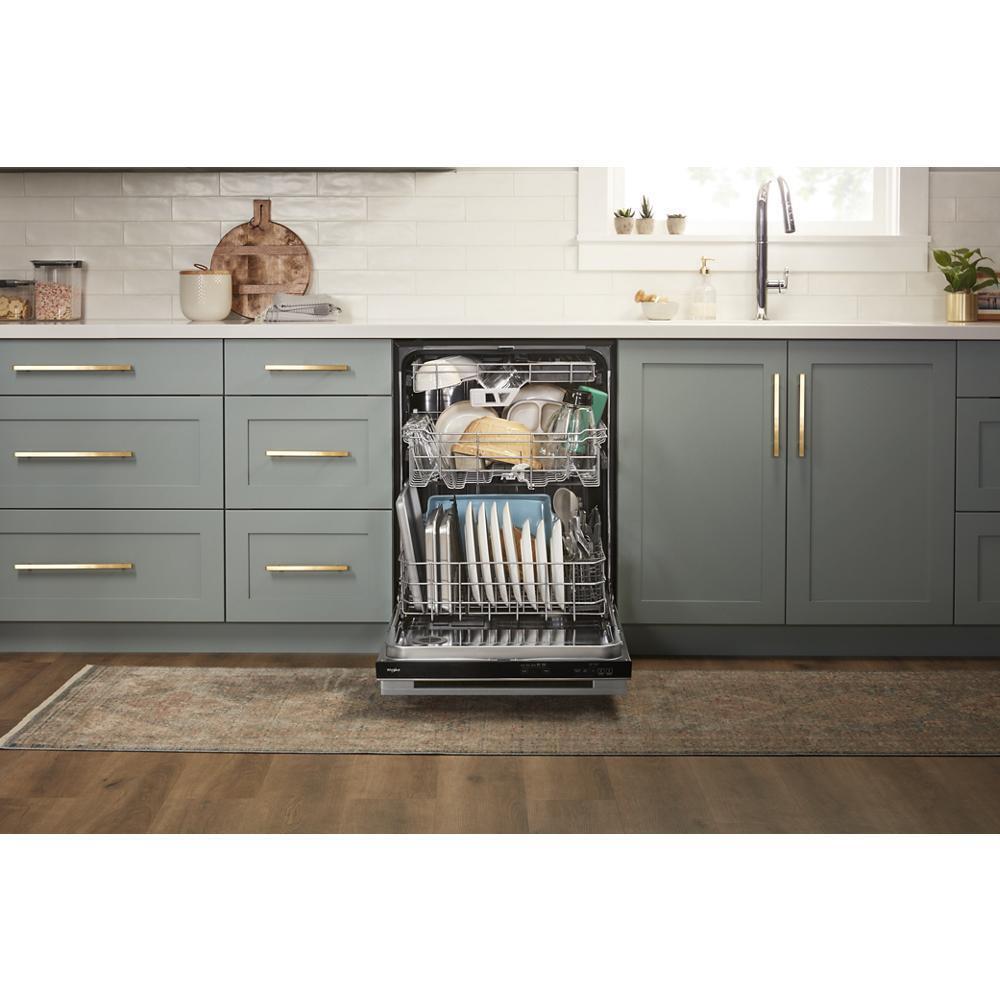 Whirlpool WDTA80SAKZ Fingerprint Resistant Quiet Dishwasher with 3rd Rack & Large Capacity