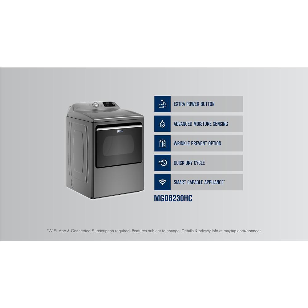 Maytag MGD6230HC Smart Top Load Gas Dryer with Extra Power - 7.4 cu. ft.