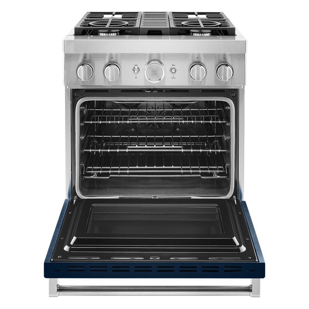 KFDC500JIB KitchenAid® 30'' Smart Commercial-Style Dual Fuel Range with 4 Burners