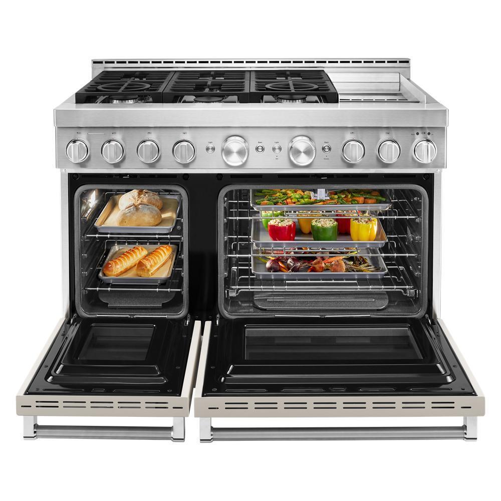 KFGC558JMH KitchenAid® 48'' Smart Commercial-Style Gas Range with Griddle