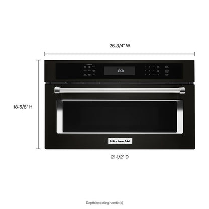 Kitchenaid KMBP107EBS 27" Built In Microwave Oven with Convection Cooking