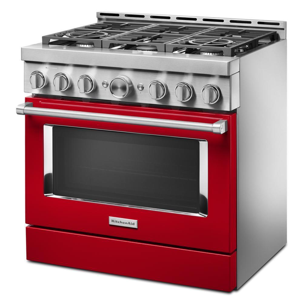 KFGC506JPA KitchenAid® 36'' Smart Commercial-Style Gas Range with 6 Burners