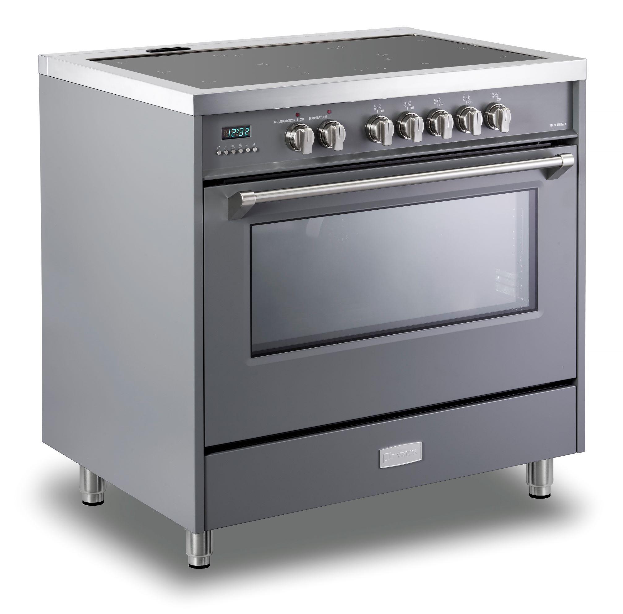 Designer 36" Induction Single Oven Range - Slate Gray