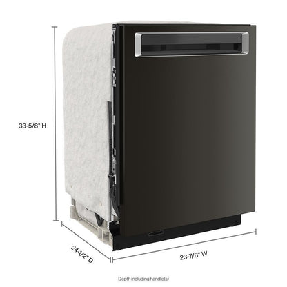 Kitchenaid KDPM804KBS 360(degree) Max Jets™ Third Rack Dishwasher with Stainless Steel Third Rack Wash Jets, 44 dBA