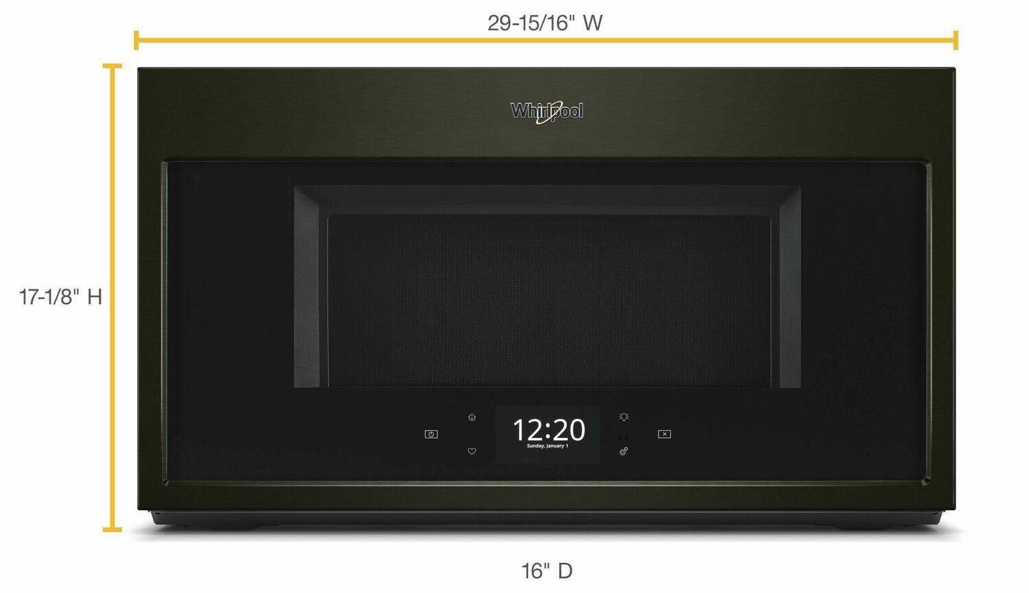 Whirlpool 1.9 cu. ft. Smart Over-the-Range Microwave with Scan-to-Cook technology 1