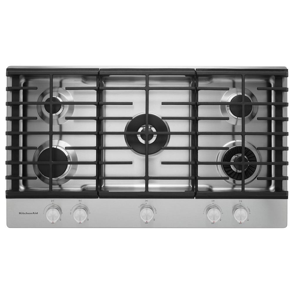 Kitchenaid KCGS956ESS 36" 5-Burner Gas Cooktop with Griddle