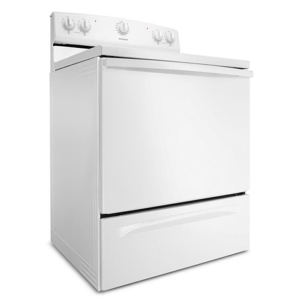 Amana ACR2303MFW 30-inch Amana® Electric Range with Warm Hold