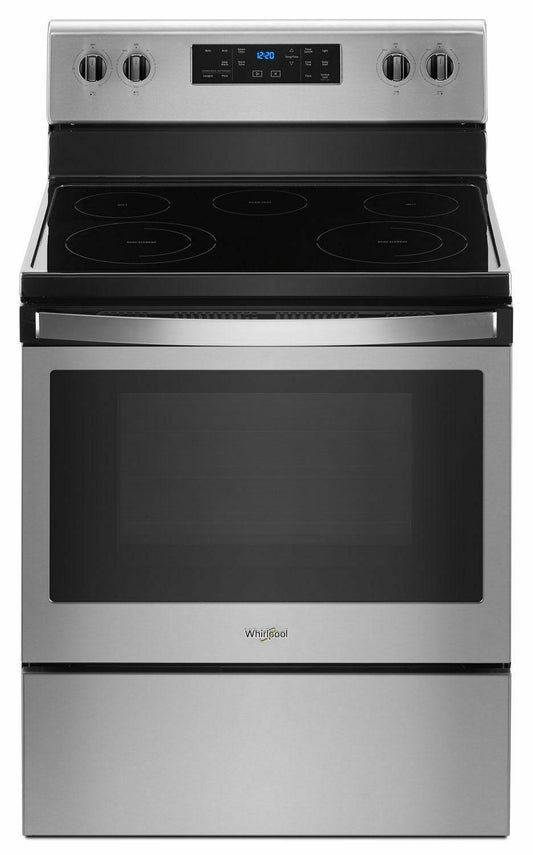 Whirlpool WFE505W0HZ 5.3 cu. ft. Freestanding Electric Range with 5 Elements - Fingerprint Resistant Stainless Steel