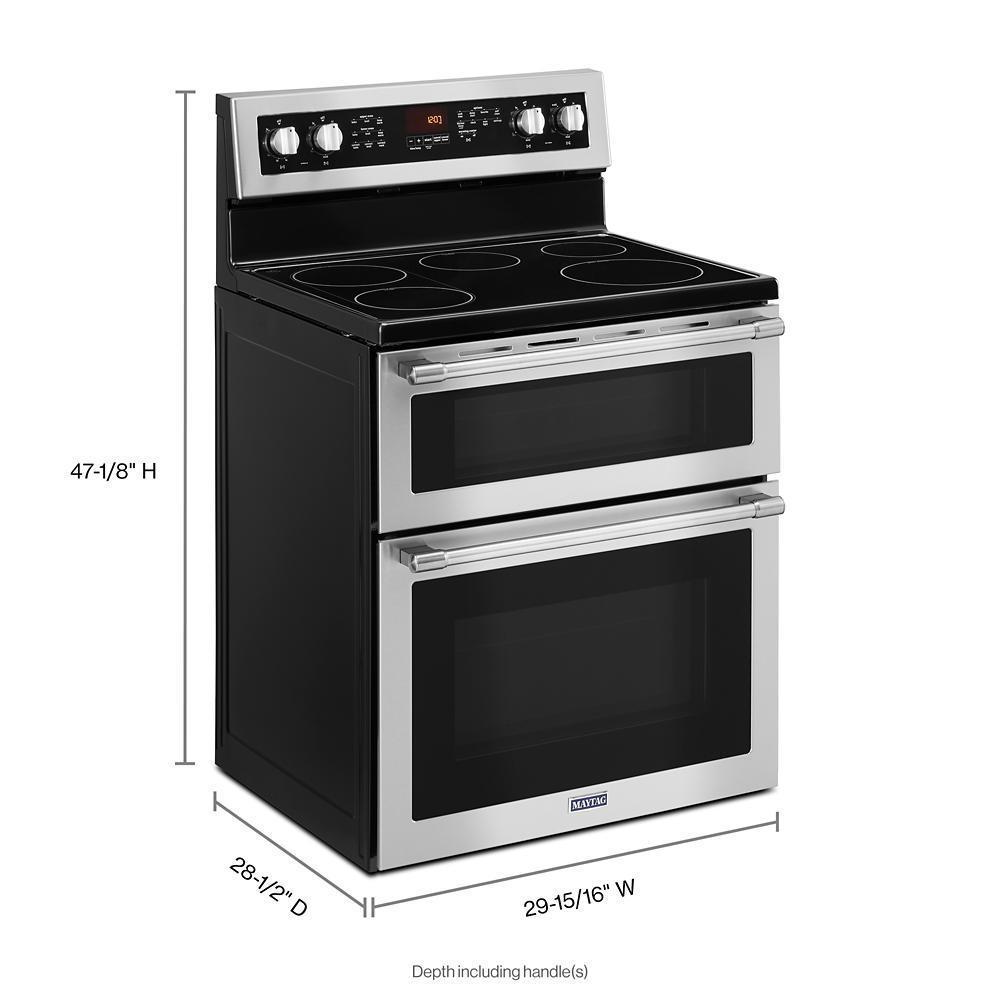 Maytag MET8800FZ 30-Inch Wide Double Oven Electric Range With True Convection - 6.7 Cu. Ft.