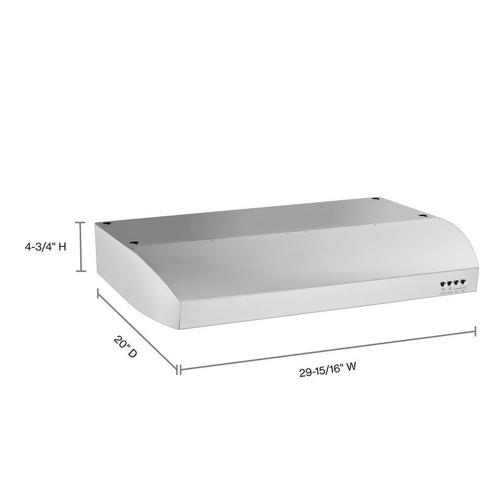 Whirlpool WVU7130JS Gold® 30-inch Vented 300-CFM Under-Cabinet Hood