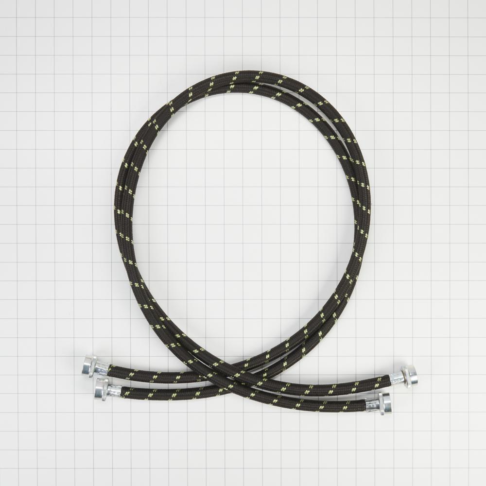 Whirlpool 8212487RP 5' Braided washer fill hoses with 2 female connections - 2 pack