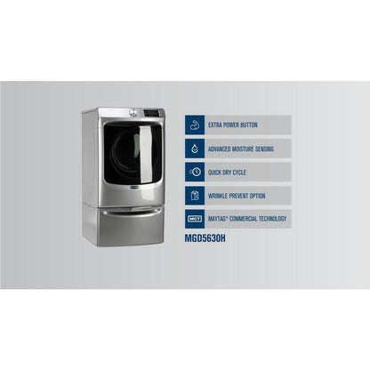 Maytag MGD5630HW Front Load Gas Dryer with Extra Power and Quick Dry cycle - 7.3 cu. ft.