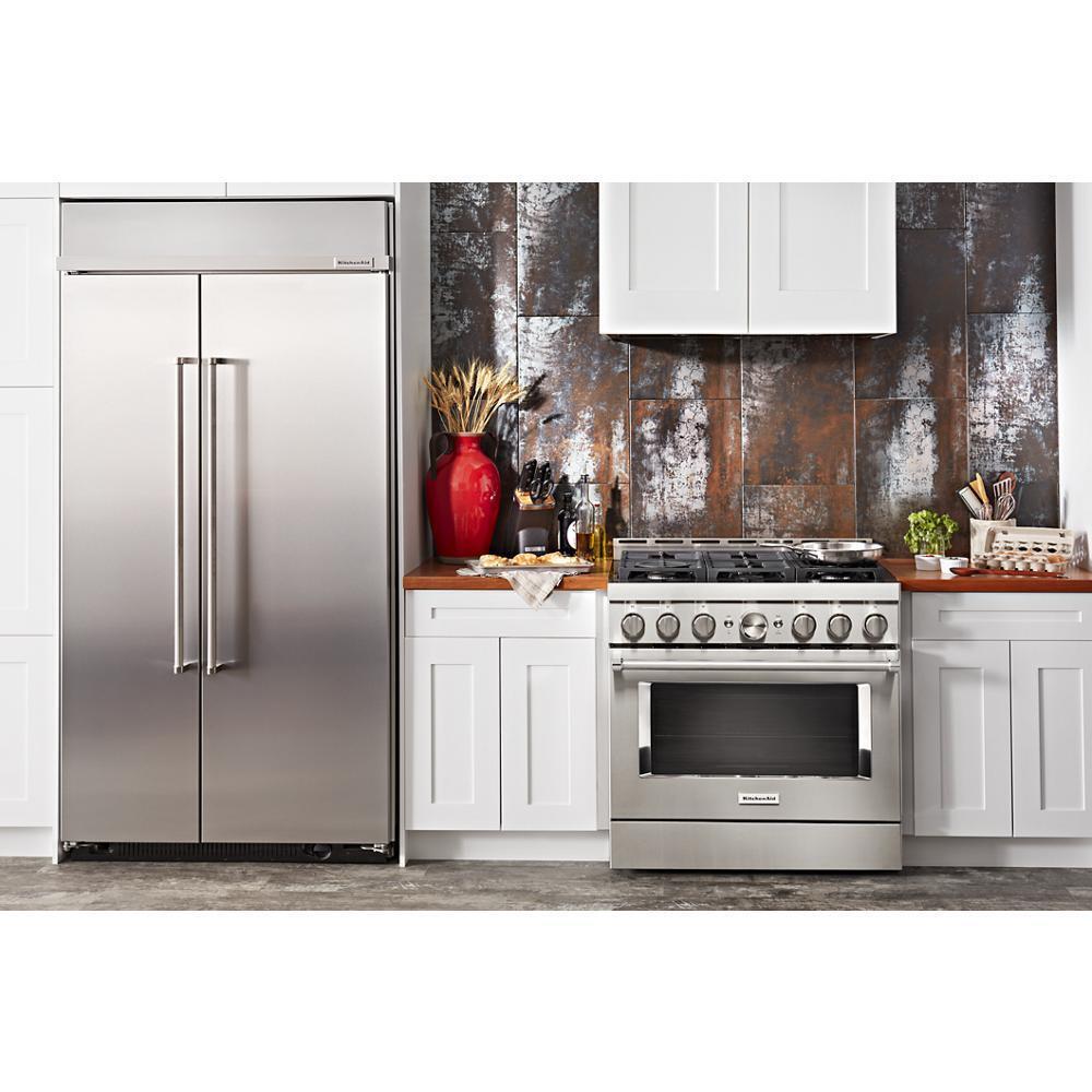 KFGC506JSS KitchenAid® 36'' Smart Commercial-Style Gas Range with 6 Burners