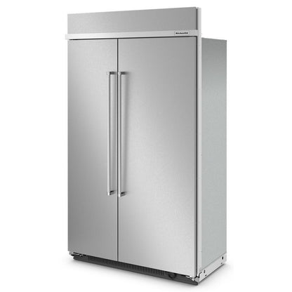 Kitchenaid KBSN708MPS 30 Cu. Ft. 48" Built-In Side-by-Side Refrigerator with PrintShield™ Finish