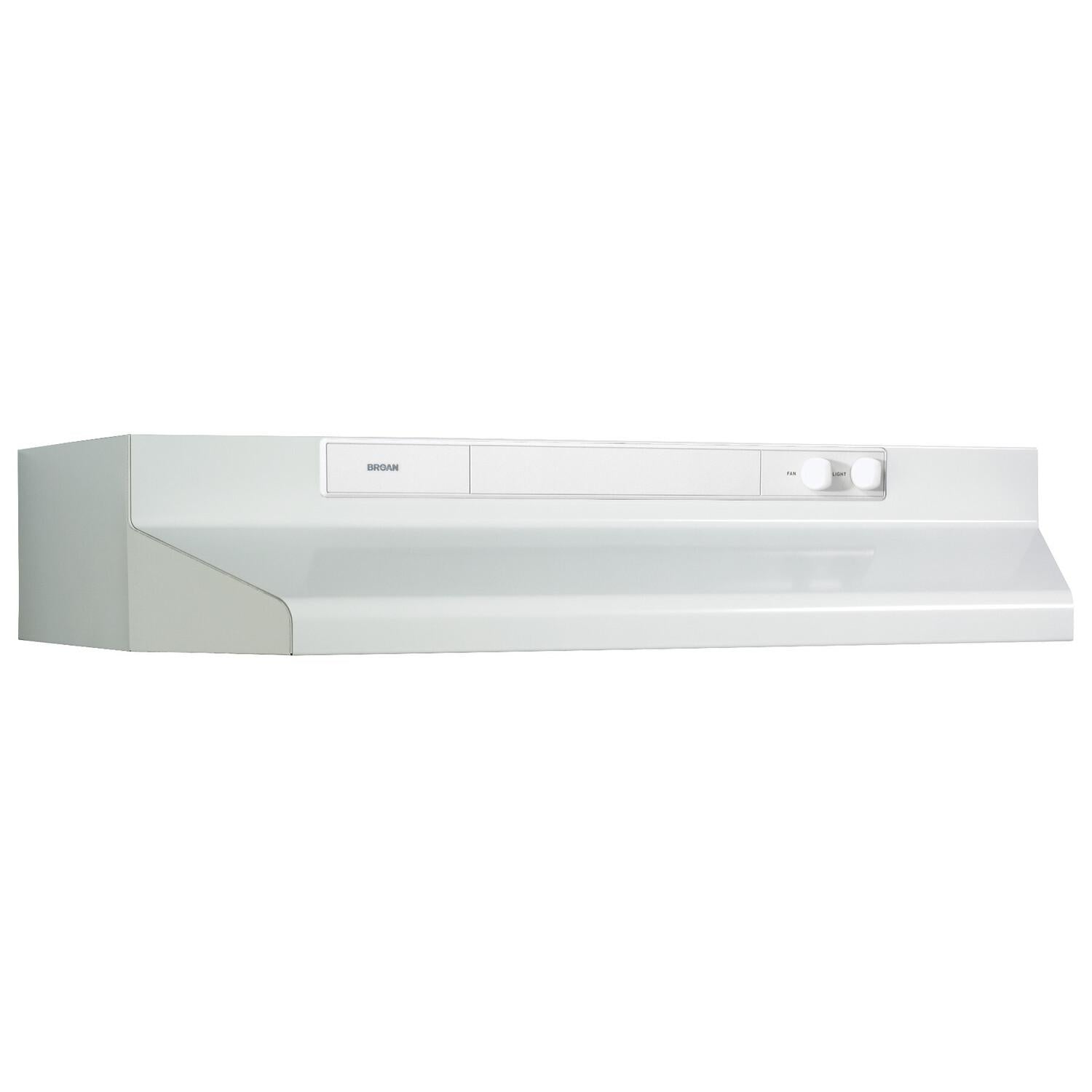 Broan 463011 **DISCONTINUED** Broan® 30-Inch Convertible Under-Cabinet Range Hood, 220 CFM, White