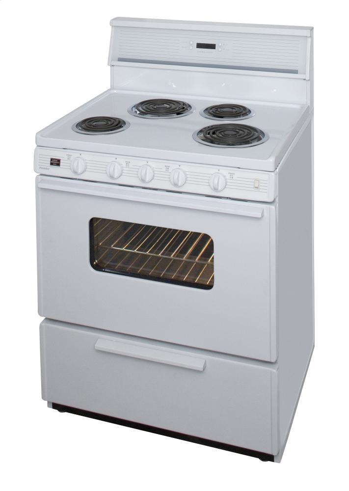 Premier EDK240OP 30 in. Freestanding Electric Range in White