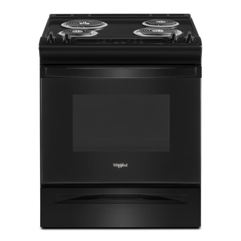 Whirlpool WEC310S0LB 4.8 Cu. Ft. Whirlpool® Electric Range with Frozen Bake™ Technology