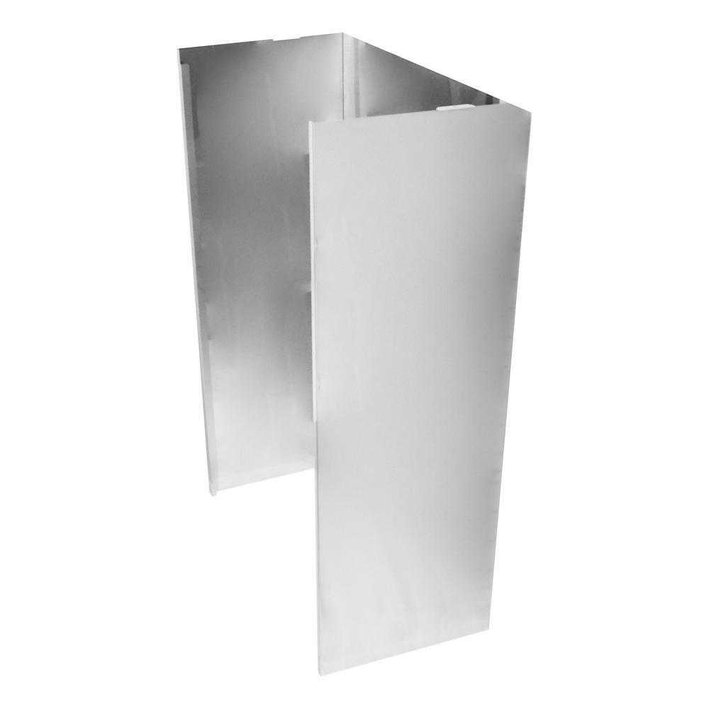 Whirlpool Wall Hood Chimney Extension Kit, 9ft -12 ft. - Stainless Steel